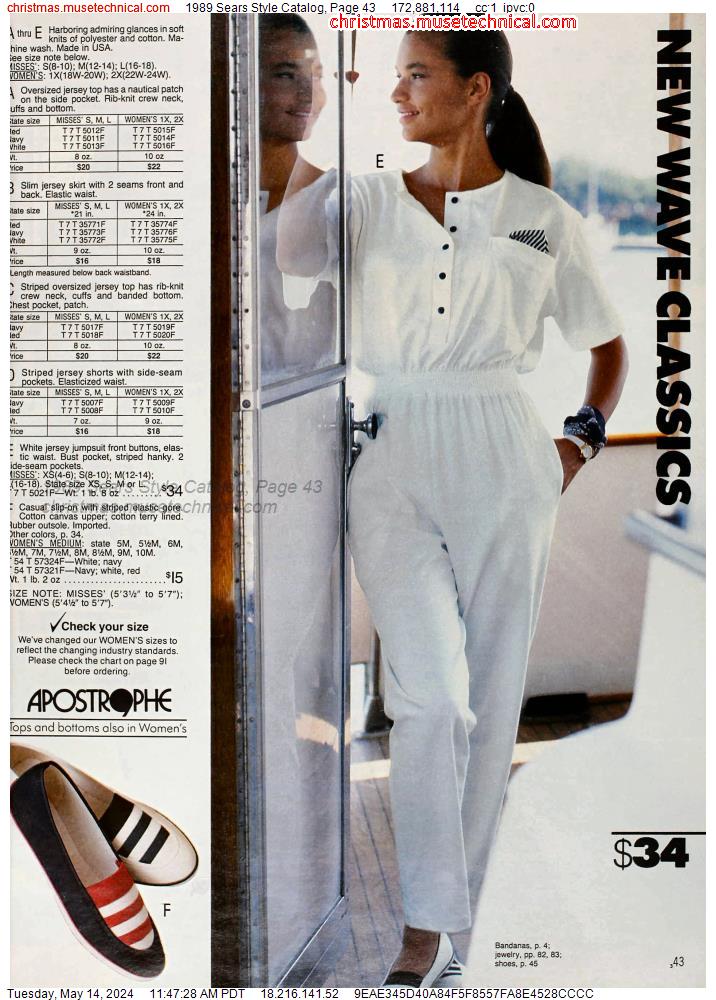 1989 Sears Style Catalog, Page 43