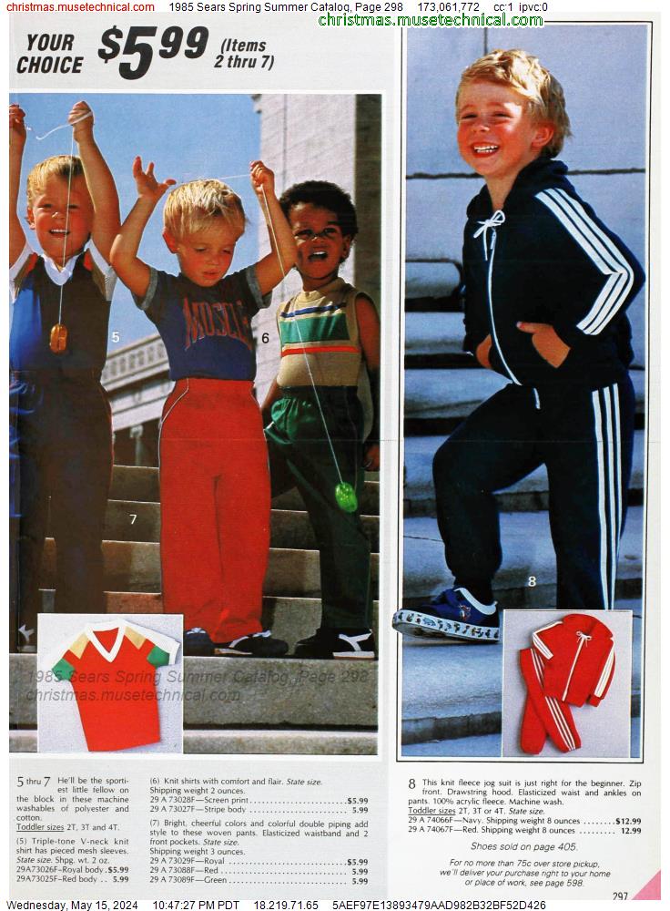 1985 Sears Spring Summer Catalog, Page 298