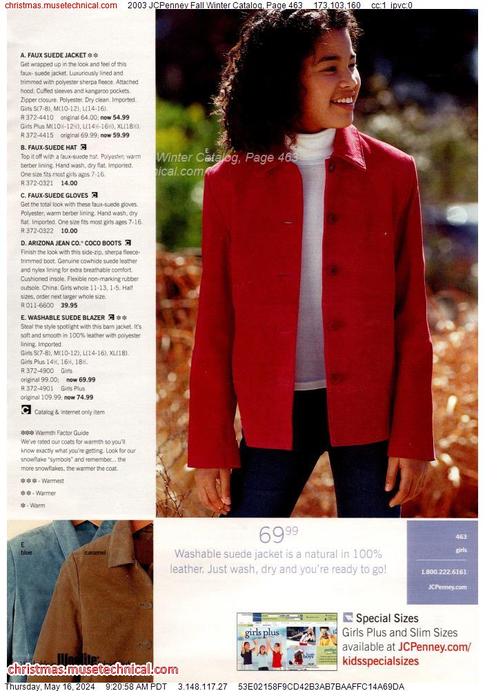 2003 JCPenney Fall Winter Catalog, Page 463