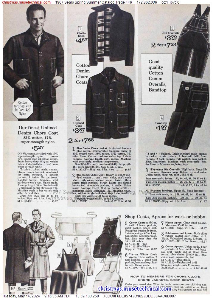 1967 Sears Spring Summer Catalog, Page 446