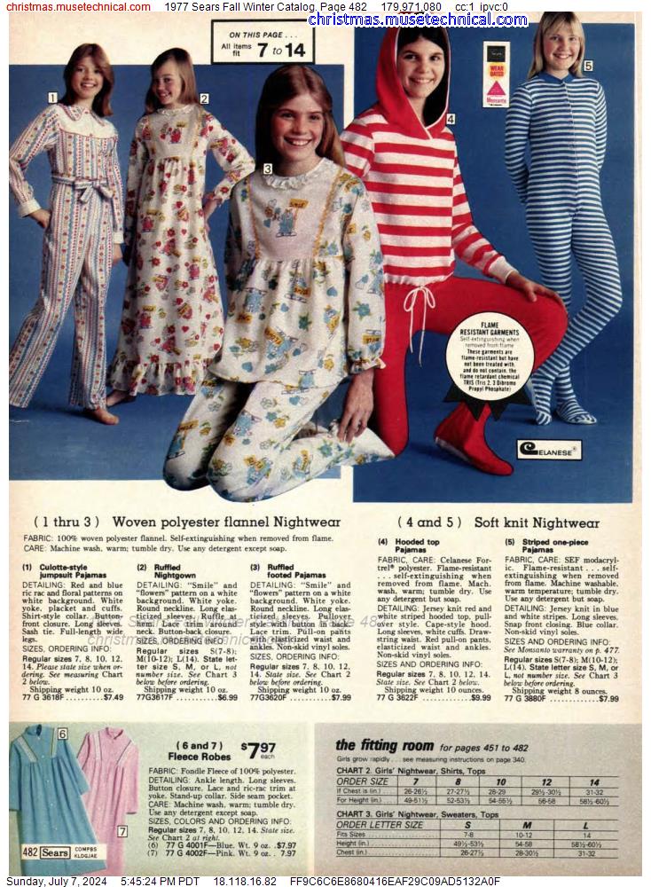 1977 Sears Fall Winter Catalog, Page 482