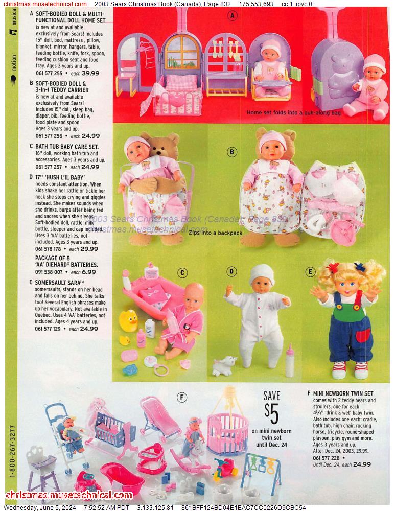 2003 Sears Christmas Book (Canada), Page 832