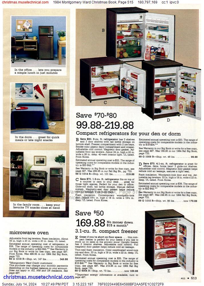 1984 Montgomery Ward Christmas Book, Page 515