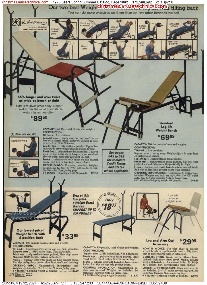 1976 Sears Spring Summer Catalog, Page 1082