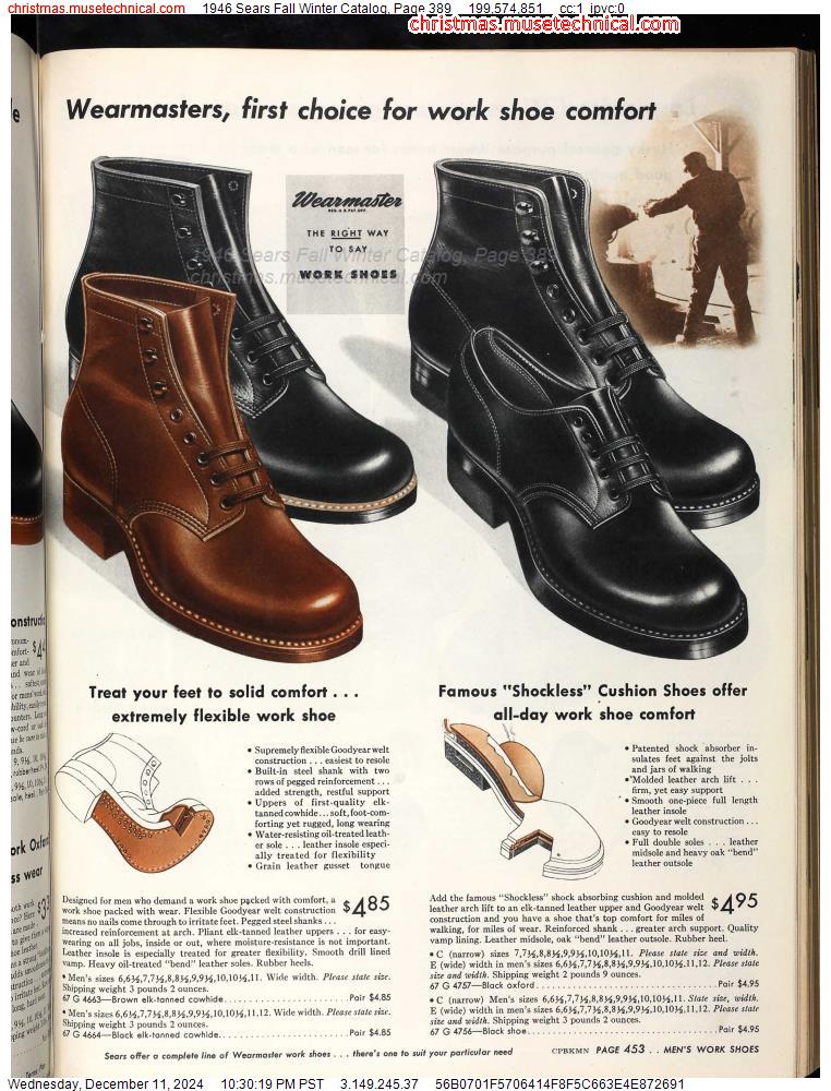 1946 Sears Fall Winter Catalog, Page 389