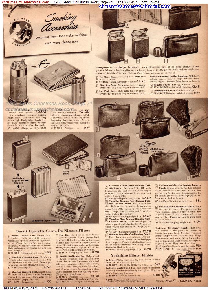1953 Sears Christmas Book, Page 71