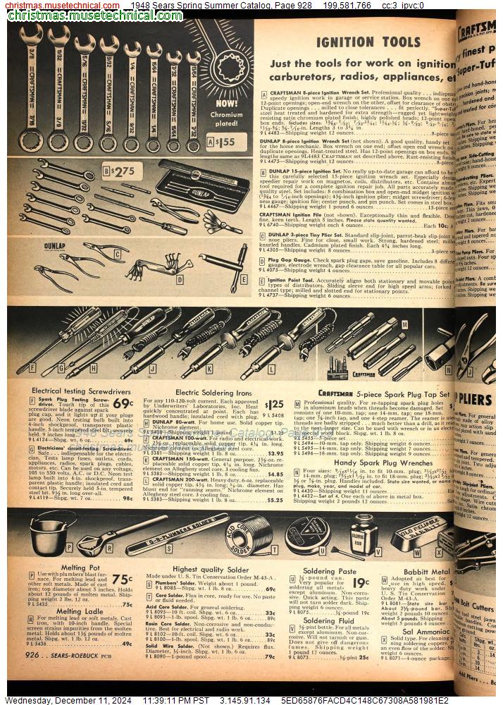 1948 Sears Spring Summer Catalog, Page 928