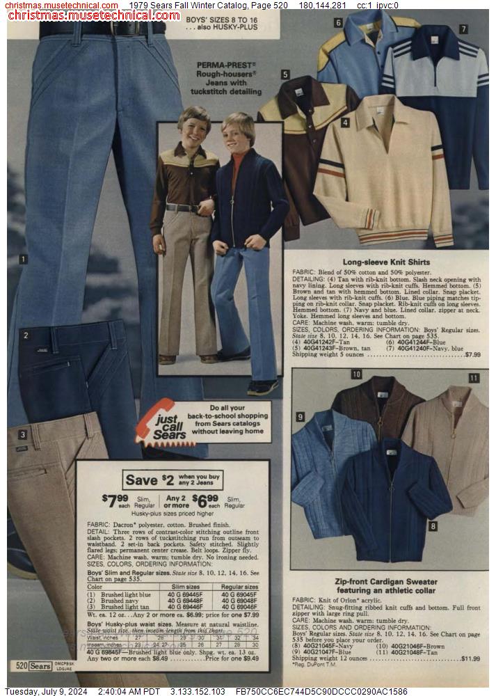 1979 Sears Fall Winter Catalog, Page 520