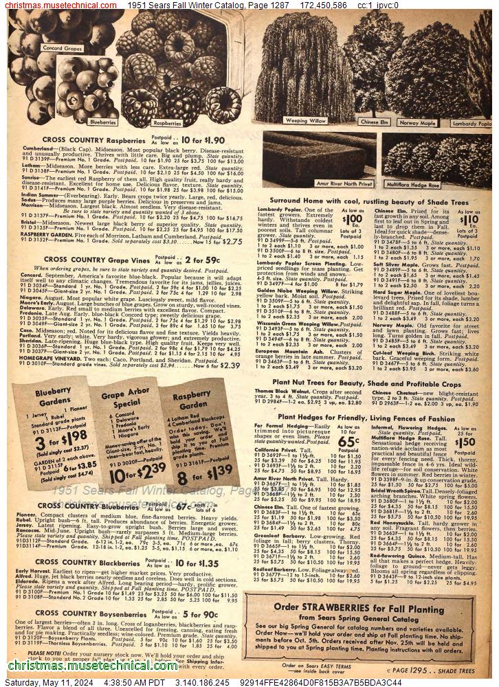 1951 Sears Fall Winter Catalog, Page 1287