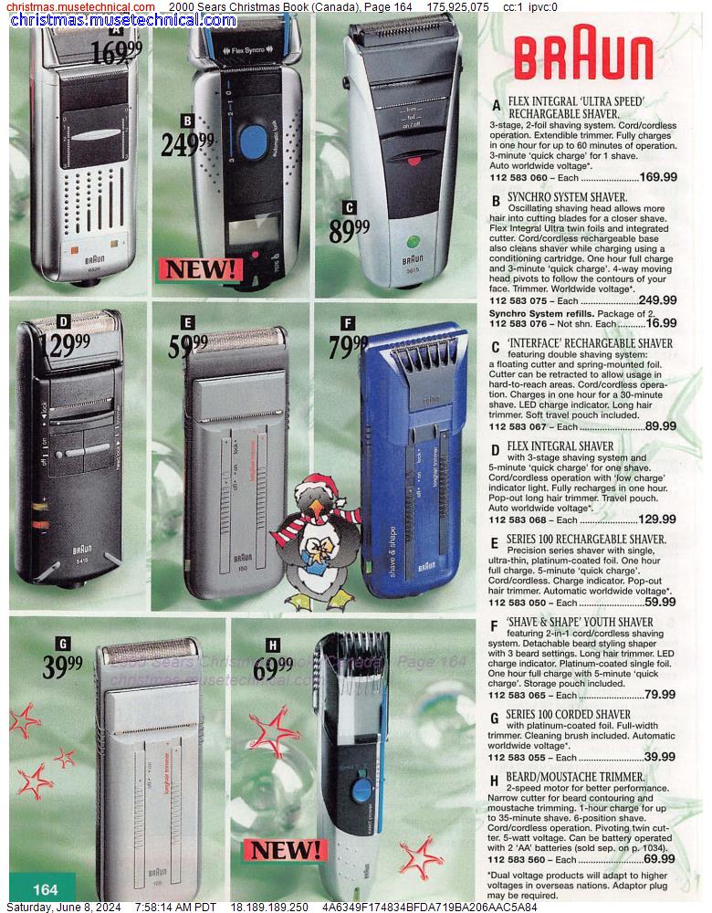 2000 Sears Christmas Book (Canada), Page 164
