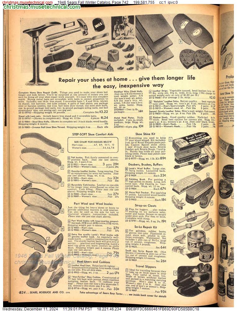 1946 Sears Fall Winter Catalog, Page 742