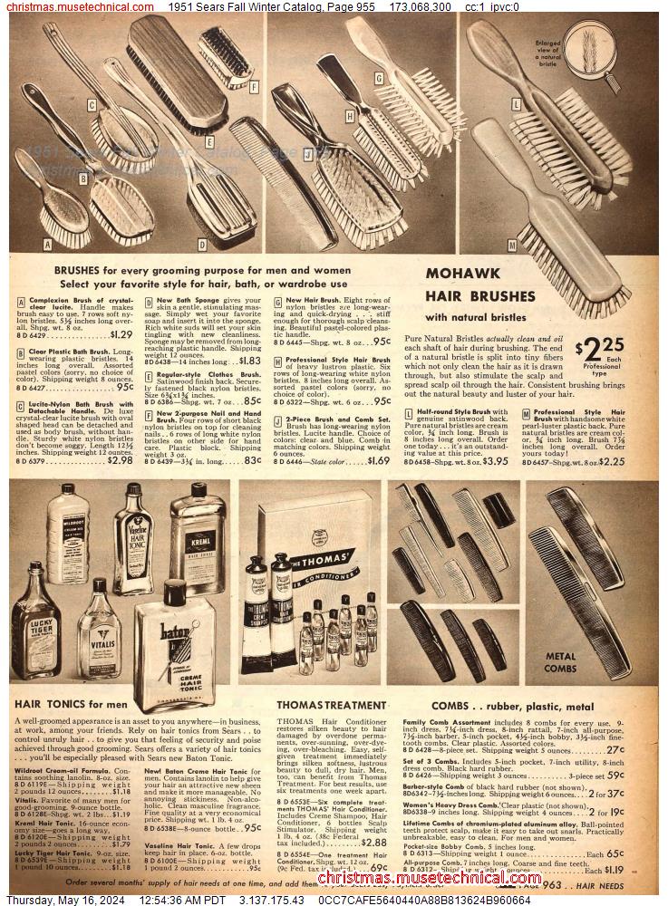 1951 Sears Fall Winter Catalog, Page 955