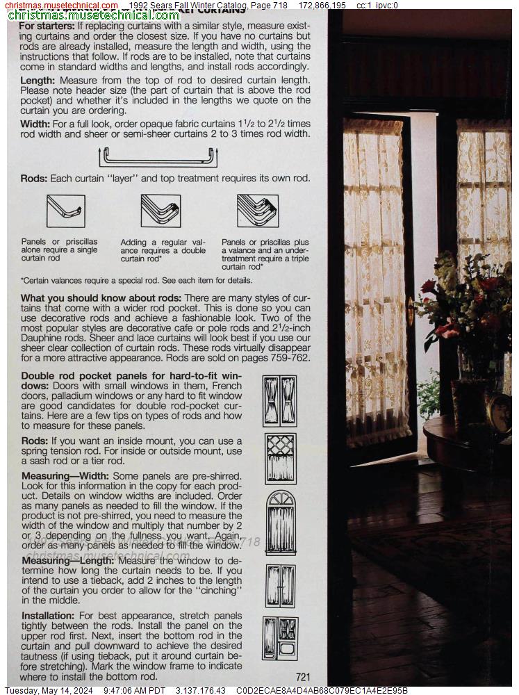 1992 Sears Fall Winter Catalog, Page 718
