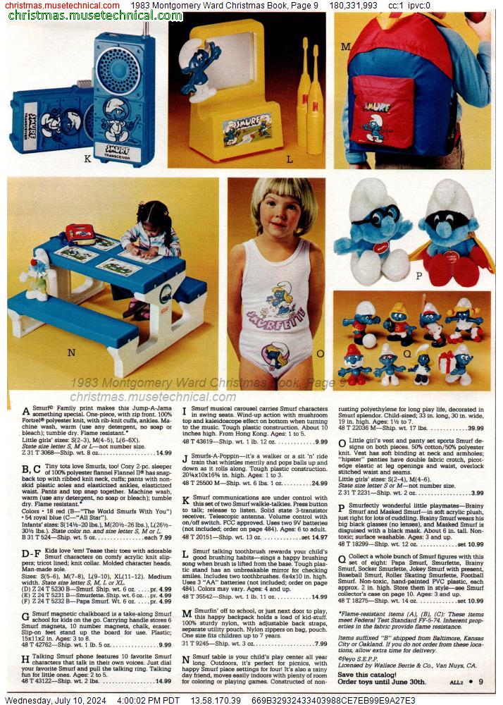 1983 Montgomery Ward Christmas Book, Page 9