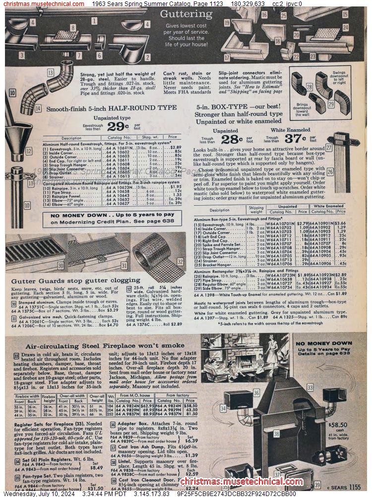 1963 Sears Spring Summer Catalog, Page 1123