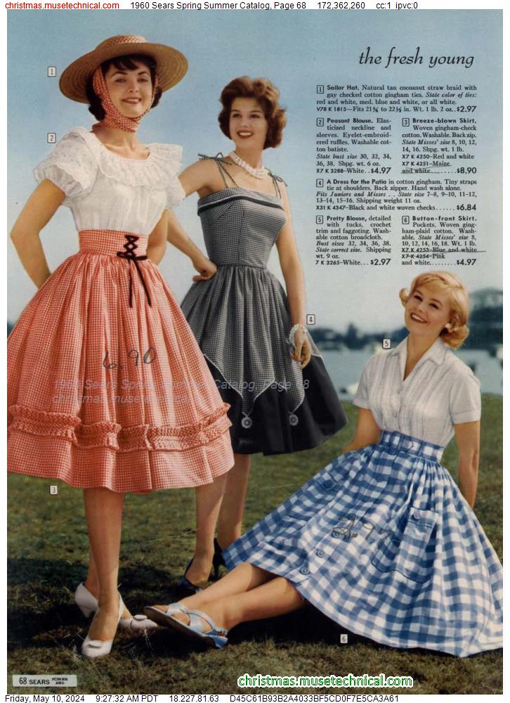 1960 Sears Spring Summer Catalog, Page 68
