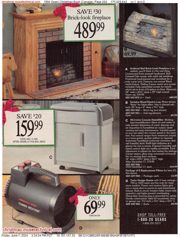 1994 Sears Christmas Book (Canada), Page 204
