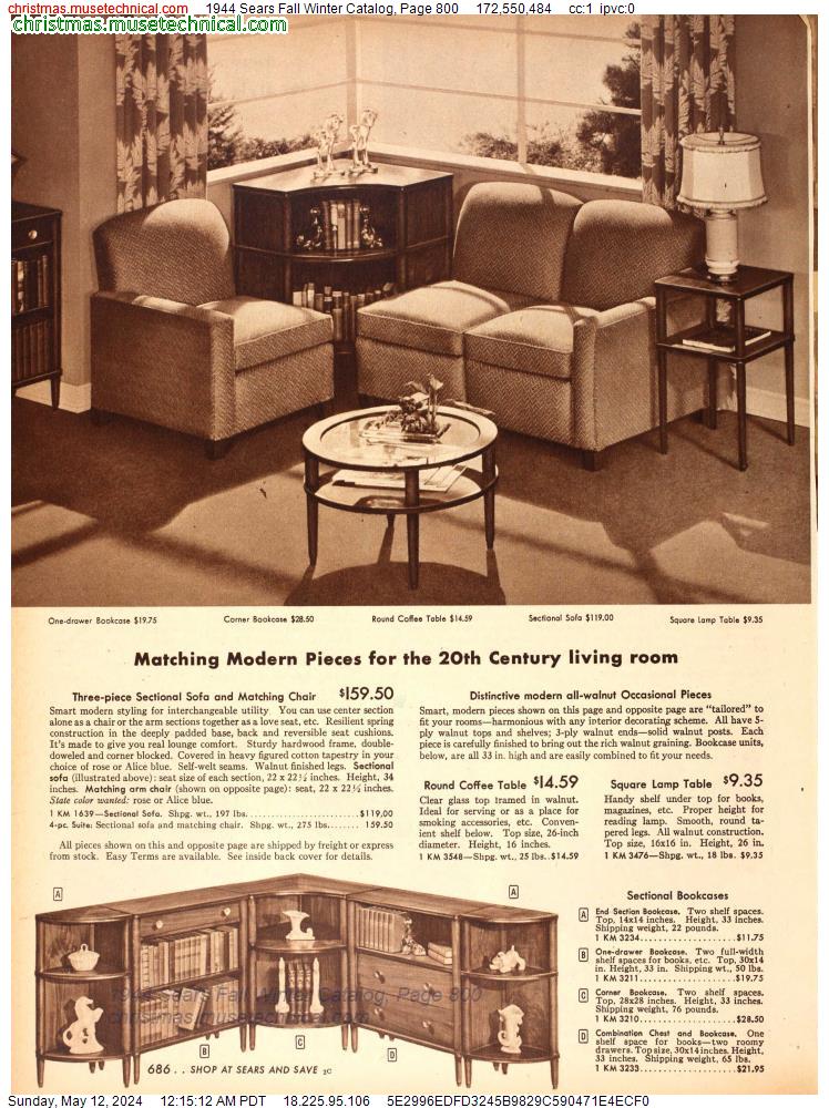 1944 Sears Fall Winter Catalog, Page 800