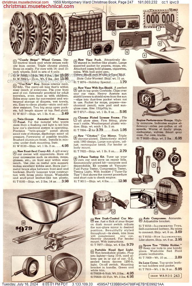 1959 Montgomery Ward Christmas Book, Page 247
