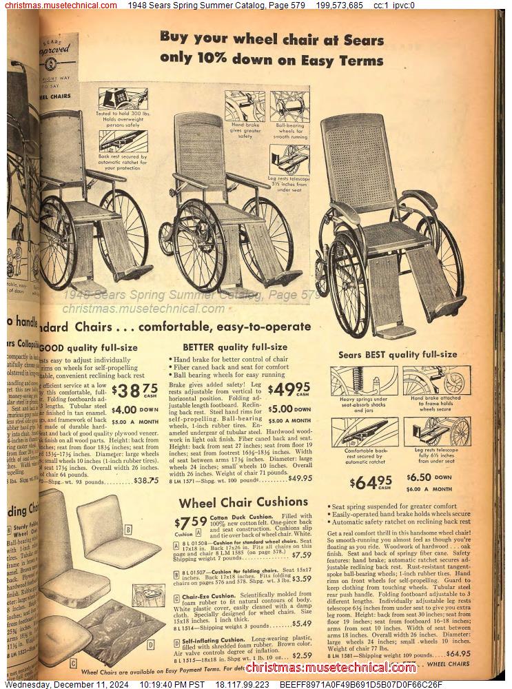 1948 Sears Spring Summer Catalog, Page 579