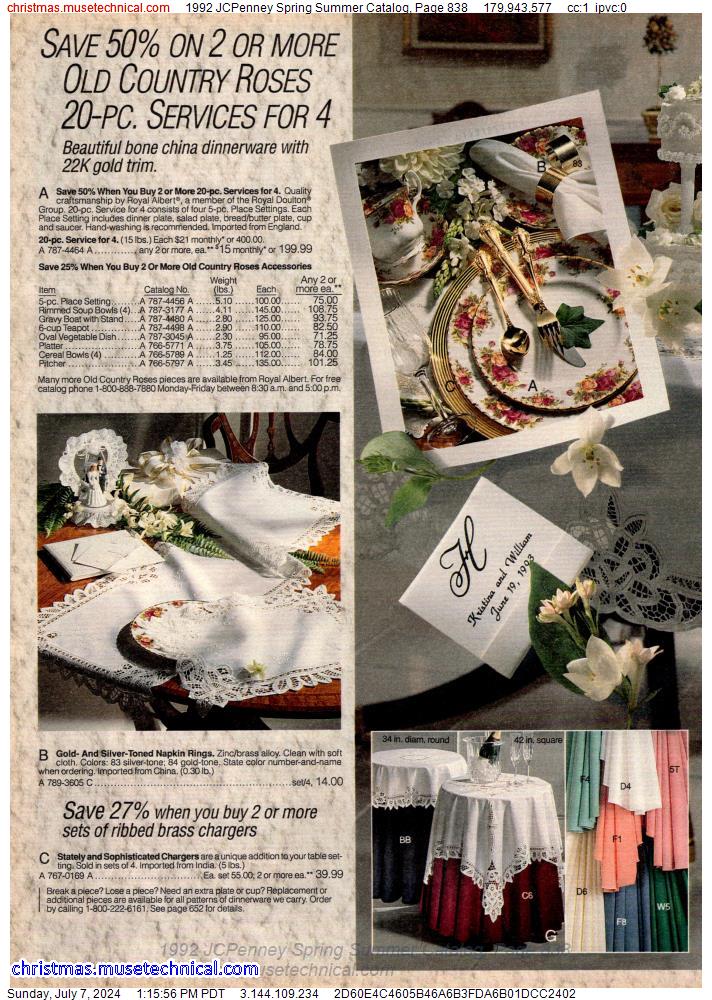 1992 JCPenney Spring Summer Catalog, Page 838