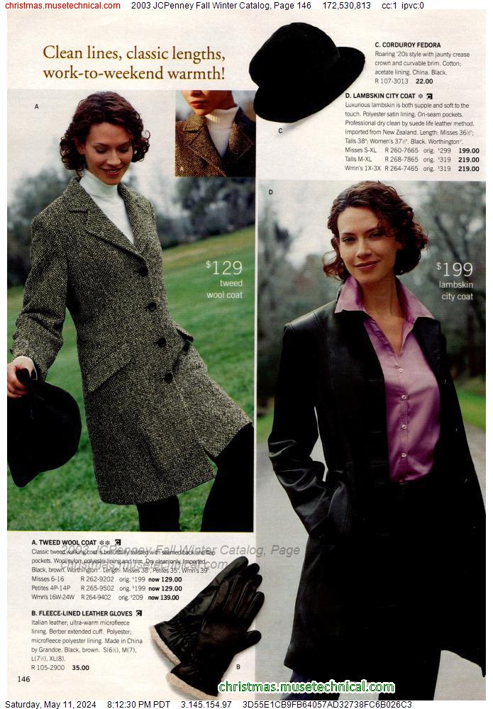 2003 JCPenney Fall Winter Catalog, Page 146