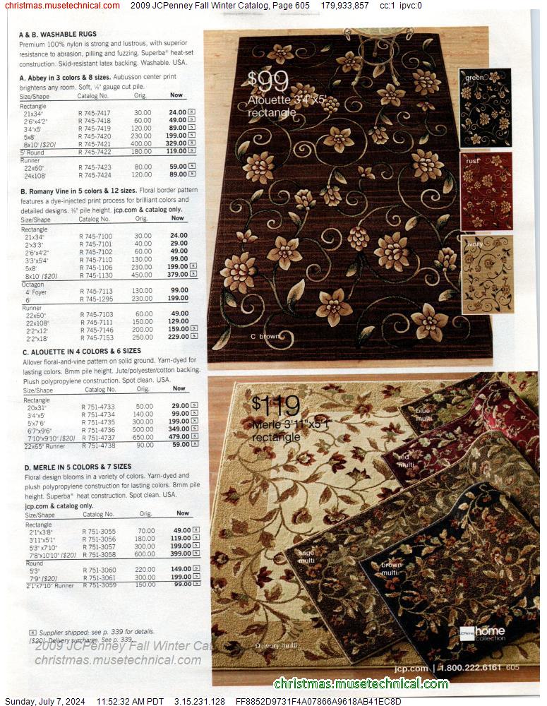 2009 JCPenney Fall Winter Catalog, Page 605