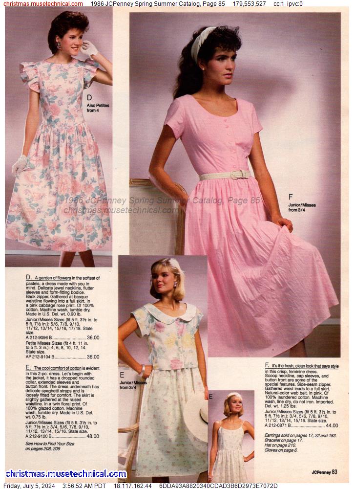 1986 JCPenney Spring Summer Catalog, Page 85