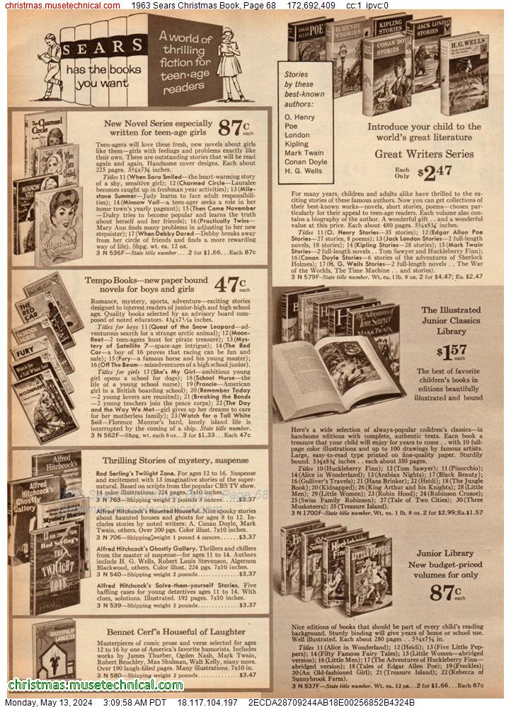 1963 Sears Christmas Book, Page 68