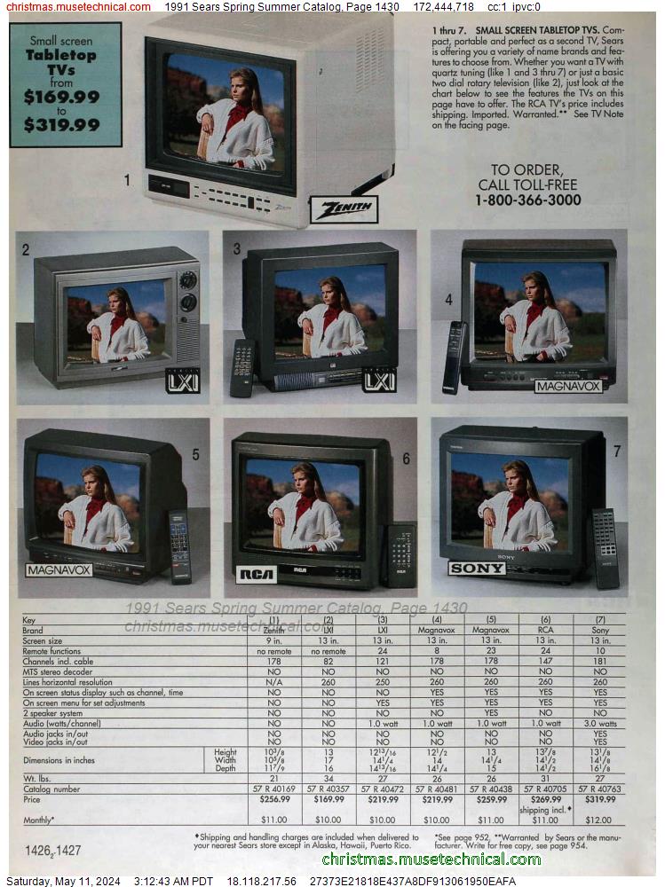 1991 Sears Spring Summer Catalog, Page 1430