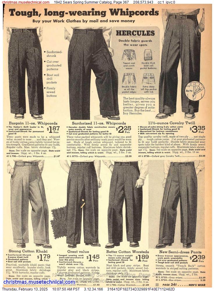 1942 Sears Spring Summer Catalog, Page 367