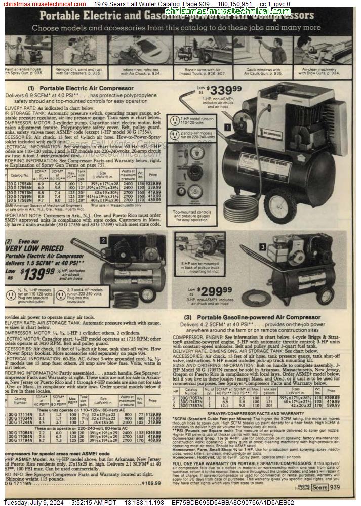 1979 Sears Fall Winter Catalog, Page 939