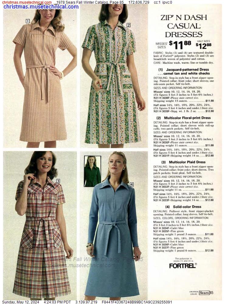 1978 Sears Fall Winter Catalog, Page 85