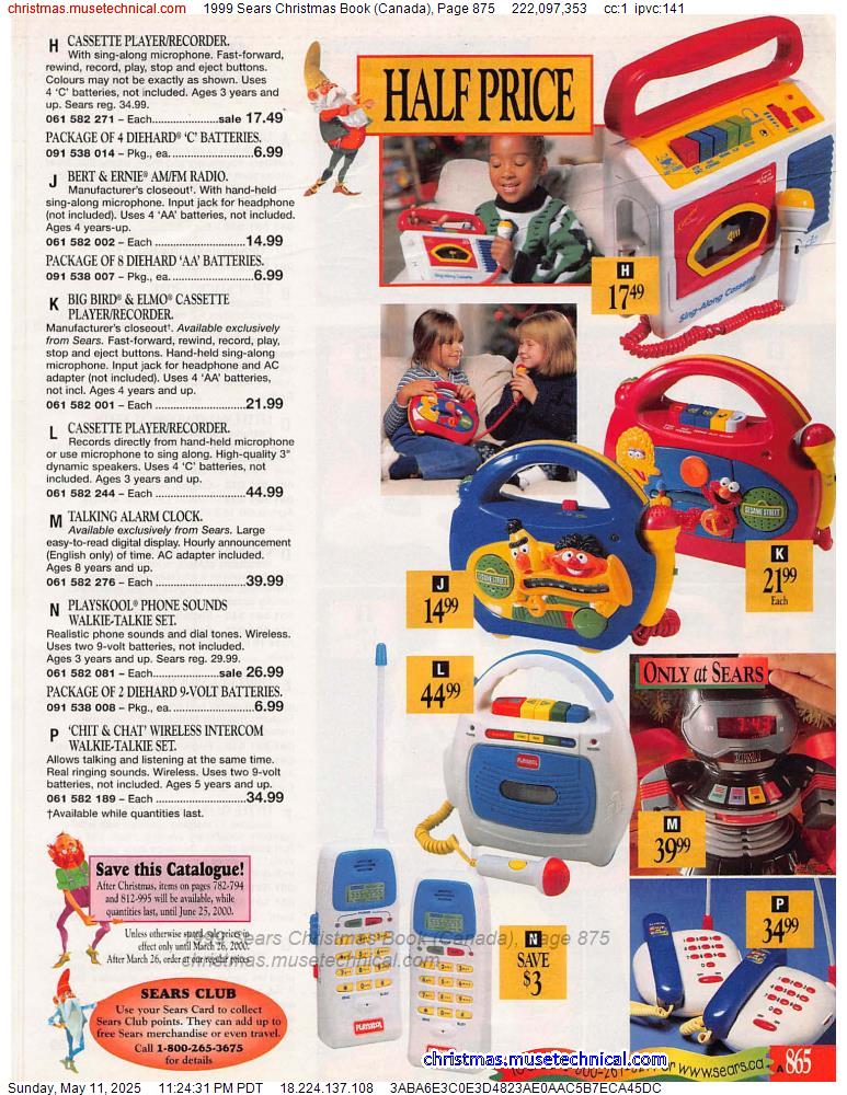 1999 Sears Christmas Book (Canada), Page 875