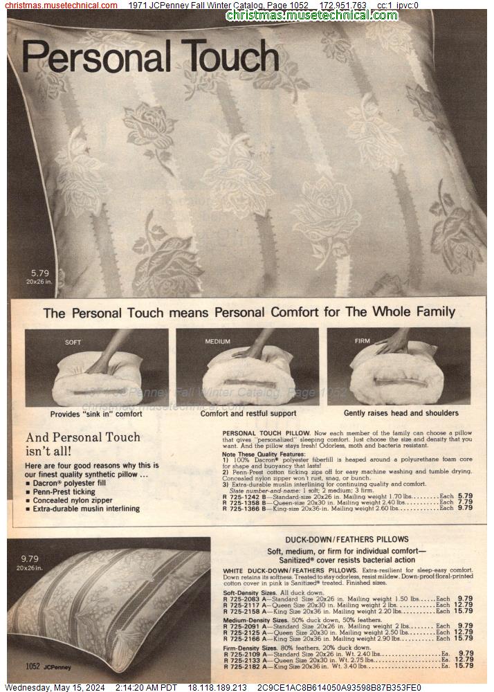1971 JCPenney Fall Winter Catalog, Page 1052