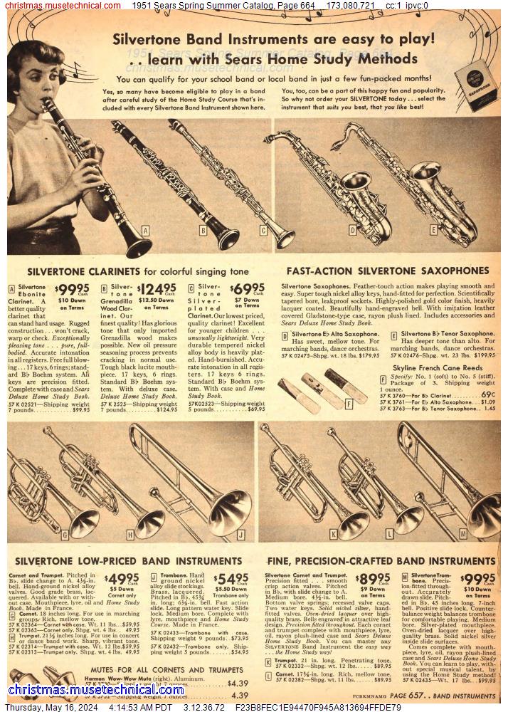 1951 Sears Spring Summer Catalog, Page 664