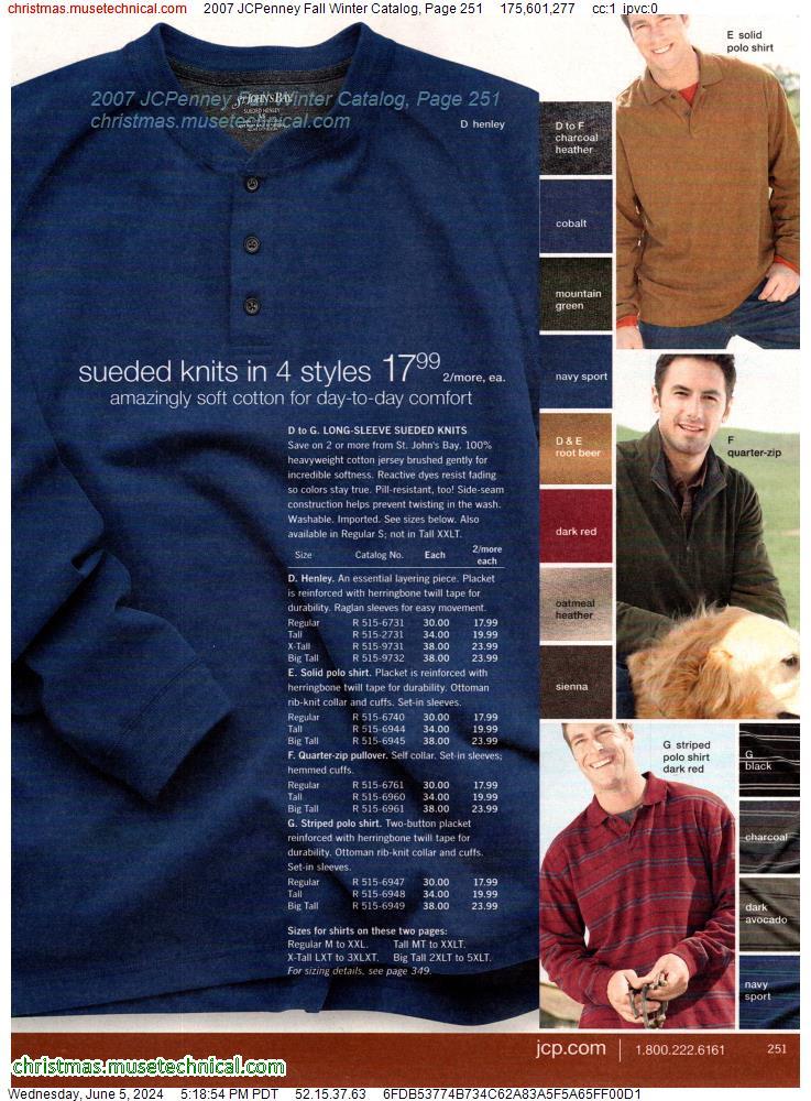 2007 JCPenney Fall Winter Catalog, Page 251