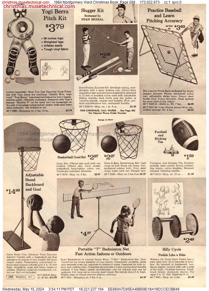 1964 Montgomery Ward Christmas Book, Page 288