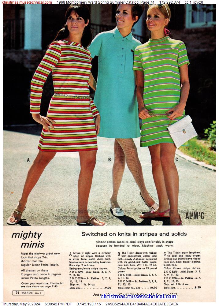 1968 Montgomery Ward Spring Summer Catalog, Page 74