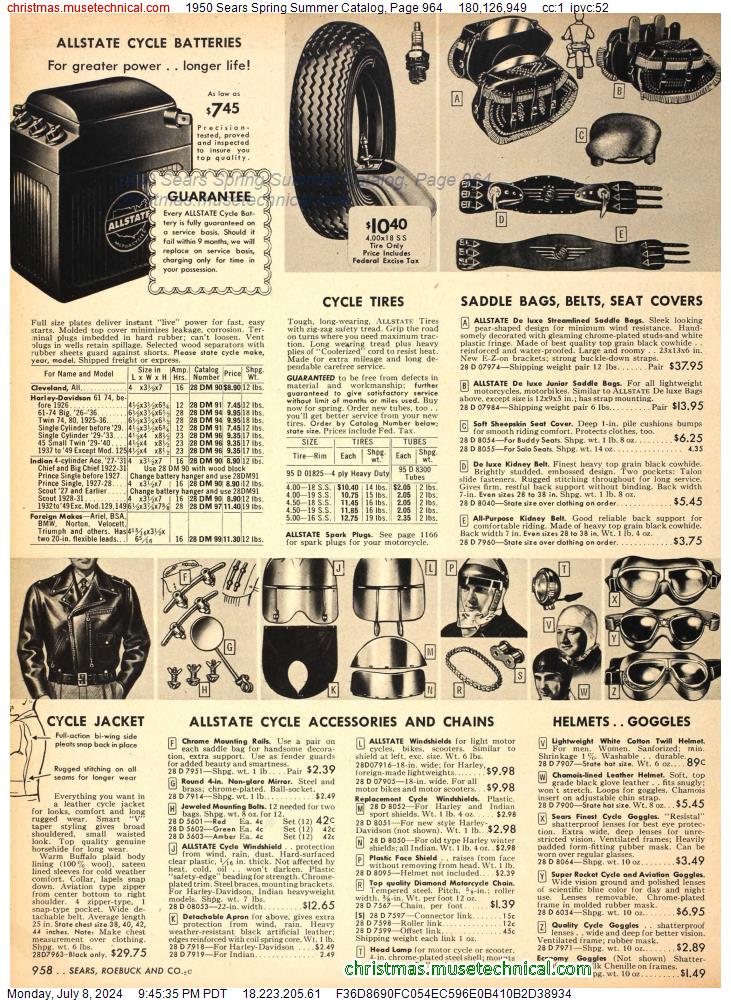 1950 Sears Spring Summer Catalog, Page 964