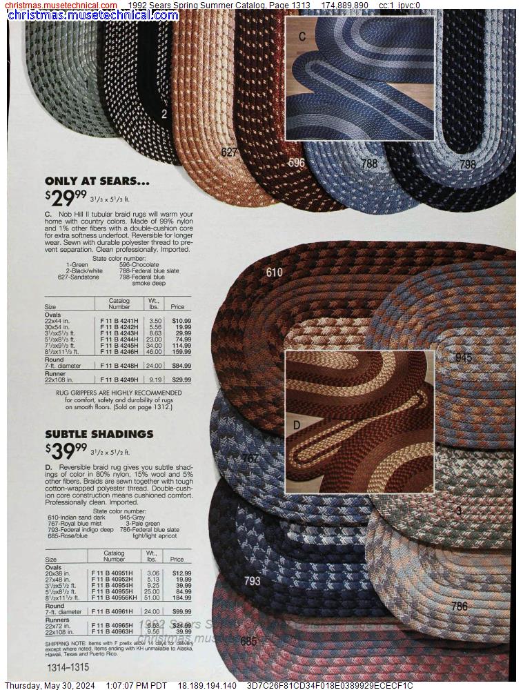 1992 Sears Spring Summer Catalog, Page 1313