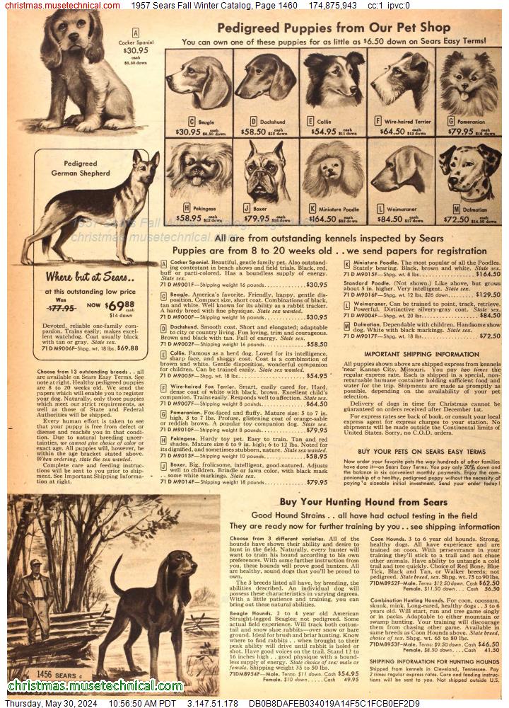 1957 Sears Fall Winter Catalog, Page 1460