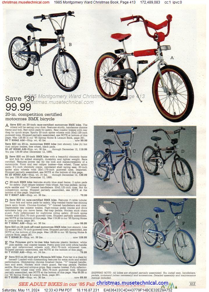 1985 Montgomery Ward Christmas Book, Page 413