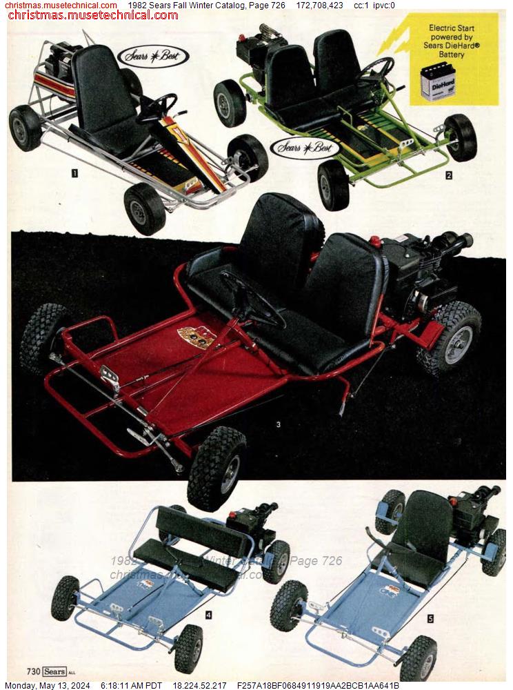 1982 Sears Fall Winter Catalog, Page 726
