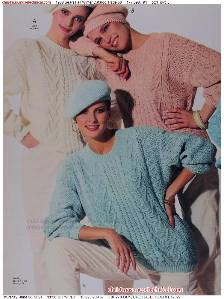1988 Sears Fall Winter Catalog, Page 56