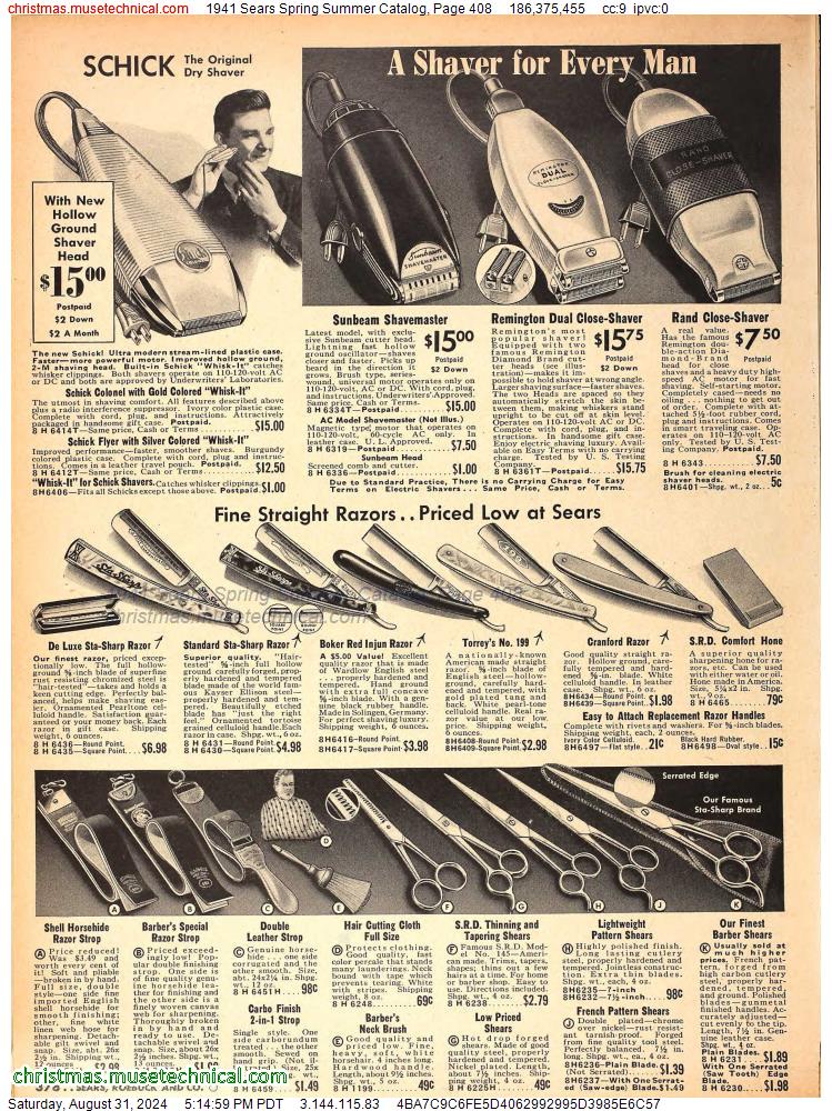 1941 Sears Spring Summer Catalog, Page 408