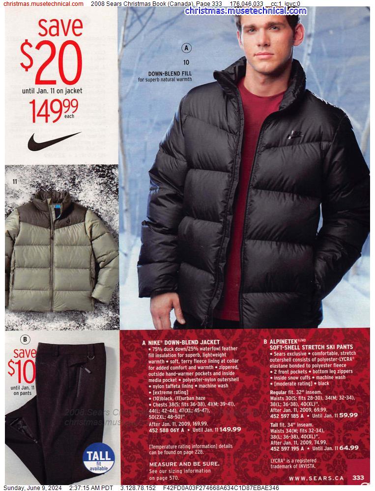2008 Sears Christmas Book (Canada), Page 333