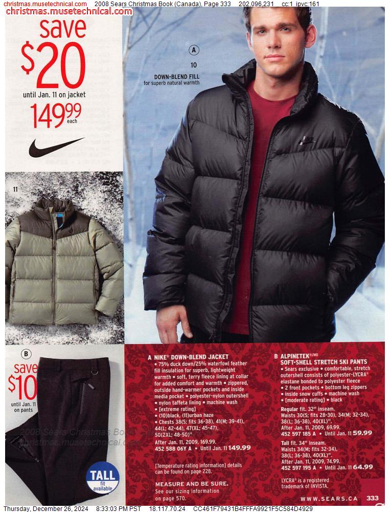 2008 Sears Christmas Book (Canada), Page 333