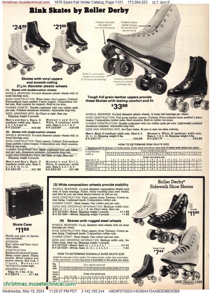 1976 Sears Fall Winter Catalog, Page 1101