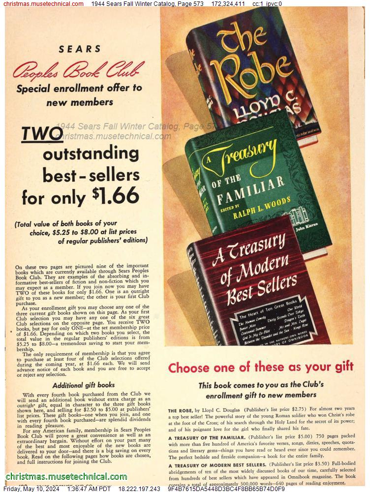 1944 Sears Fall Winter Catalog, Page 573